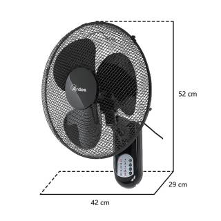 ARDES - Ventilátor falra szerelhető 40 cm 5W40R