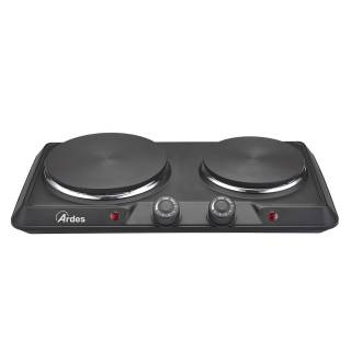 ARDES FOEL05 hordozható elektromos főzőlap 2 zónás fekete színben