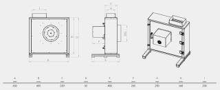 BKEF konyhai elszívó ventilátor
