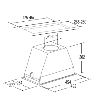 CATA OUTLET - Páraelszívó GT-45 plus fekete BK/M