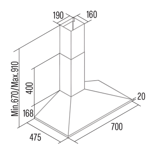 CATA - Páraelszívó VK-7000 X Inox