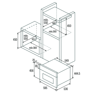 CATA - Beépíthető sütő MD-5007 BK Fekete