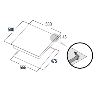 CATA - Beépíthető gázfőzőlap GI-6031 X