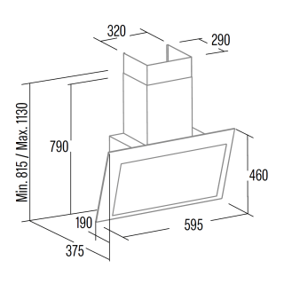 CATA - Páraelszívó Thalassa 600 GBK fekete AIRA + plazma filter RONDO 1000/210 R