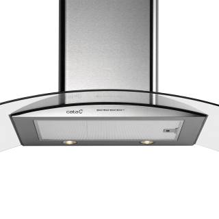 CATA - Páraelszívó Isla gamma 900 X/D inox-üveg LED + CATA PROFESSIONAL edényszett 