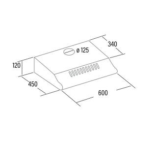 cata P-3060 inox elszívó