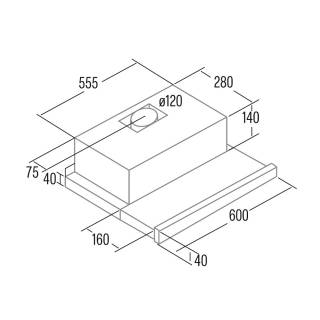 cata tf-5260 alu led inox elszívó