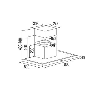 CATA - Páraelszívó S-PRO 9000 BK Fekete