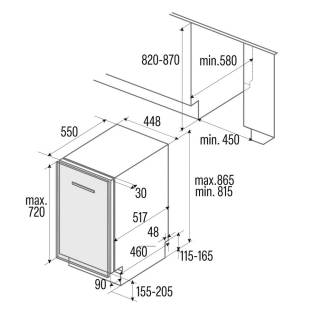 CATA - Beépíthető mosogatógép LVI-48010 - Ajándék hűtőtáska