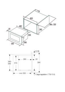 CATA - Mikrosütő MC-20 D BK fekete