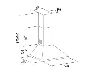 cata VK-6000 inox elszívó