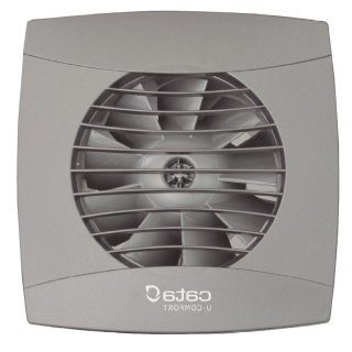 Cata UC-10 Hygro Silver ventilátor utószellőztető és páraérzékelő funkcióval, fordulatszám állítási lehetőséggel, pillangószeleppel, szürke