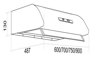 davoline olympia 160 st wh 1m/1 fehér elszívó