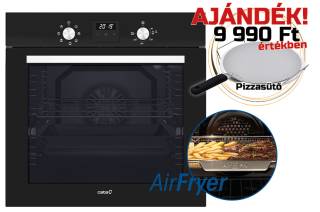 CATA - Beépíthető sütő MDS-8007 BK AirFryer + Ajándék pizzasütő szett és AirFryer sütőtálca
