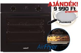 CATA - Beépíthető sütő MDS-8007 FB AirFryer + Ajándék pizzasütő szett és AirFryer sütőtálca