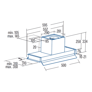 CATA - Páraelszívó Arona 60 BK/A - Fekete