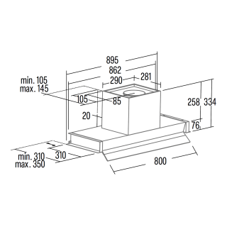 CATA - Páraelszívó Arona 90 BK - Fekete