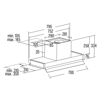 CATA - Páraelszívó Corona NO drip 80 X Inox