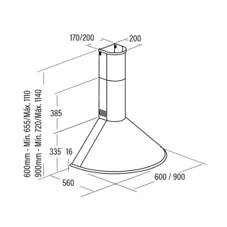 CATA OUTLET - Páraelszívó Q-7760 inox
