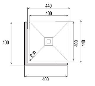 cata cb-40-40 p r10 mosogatótálca 