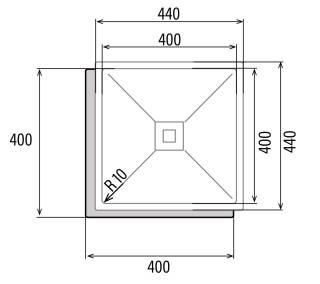cata cb-40-40 r10 mosogatótálca 