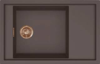 ELLECI - Mosogatótálca Sintesi 305 K87 Cocoa arany tartozékokkal