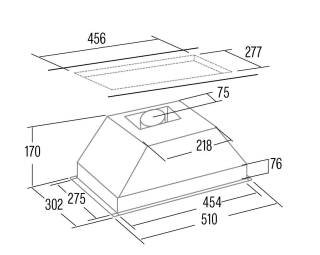 CATA - Páraelszívó GK-4500 X Inox 