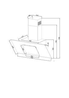 Davoline - Páraelszívó Feel 90 cm Fekete