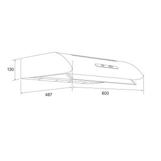 davoline olympia 260 lux wh fehér elszívó