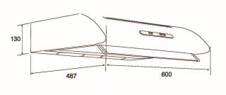 davoline Páraelszívó Olympia 250 1M/1 WH 60 cm fehér OUTLET/