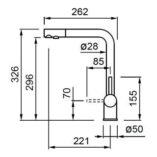 ELLECI - Csaptelep Tourmaline Plus Granitek G51 Avena
