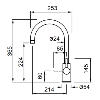ELLECI - Csaptelep Cloud Granitek Bianco soft G39