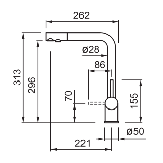ELLECI - Csaptelep Cross pure Króm