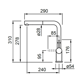 ELLECI - Csaptelep Stream Plus G40 nero