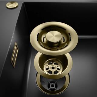 Elleci Sintesi 105 K86 arany tartozékokkal keratek mosogatótálca 