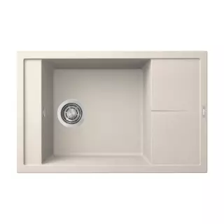 ELLECI- Mosogatótálca Unico 305 78x50 Granitek egymedence + csepptálca G39 Bianco soft