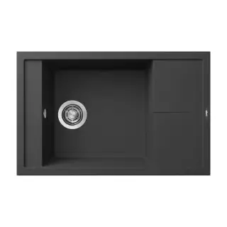 ELLECI- Mosogatótálca Unico 305 78x50 Granitek egymedence + csepptálca G40 Nero