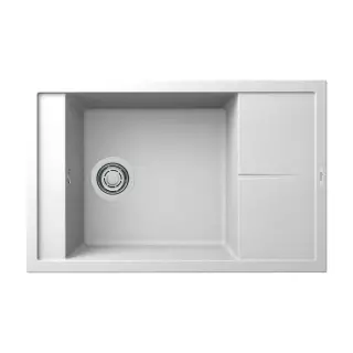 ELLECI - Mosogatótálca Unico 305 78x50 Granitek egymedence + csepptálca G68 Bianco