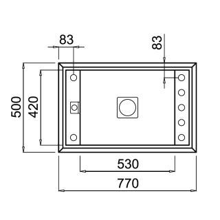 Elleci OUTLET - Mosogatótálca Value 130 G68 bianco - Kiállított bemutató termék!