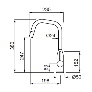 Elleci OUTLET - Csaptelep- Csaptelep Dora Plus K97 Light Grey