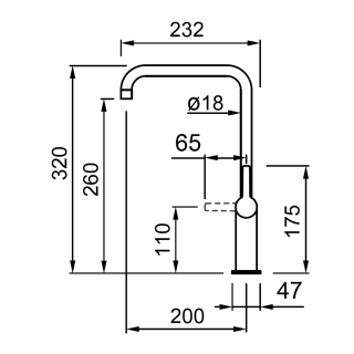 ELLECI - Csaptelep Smith Matt fekete