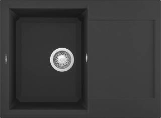 Elleci OUTLET - Mosogatótálca Easy 135 G40 Nero - Szépséghibás termék!