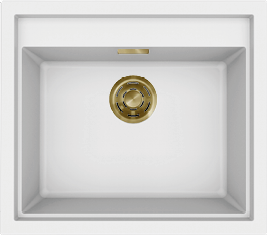 ELLECI - Mosogatótálca Sintesi 105 K96 White arany tartozékokkal