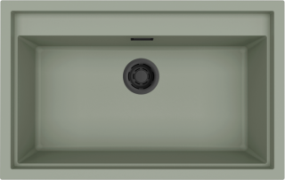 ELLECI - Mosogatótálca Sintesi 130 K82 Sage fekete tartozékokkal