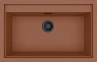 ELLECI - Mosogatótálca Sintesi 130 K83 Clay fekete tartozékokkal