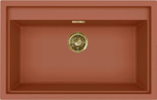 ELLECI - Mosogatótálca Sintesi 130 K83 Clay arany tartozékokkal