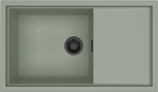 ELLECI - Mosogatótálca Sintesi 410 K82 Sage fekete tartozékokkal