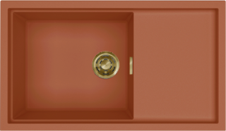 ELLECI - Mosogatótálca Sintesi 410 K83 Clay arany tartozékokkal