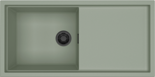 ELLECI - Mosogatótálca Sintesi 480 K82 Sage fekete tartozékokkal