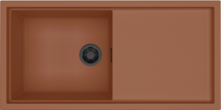 ELLECI - Mosogatótálca Sintesi 480 K83 Clay fekete tartozékokkal